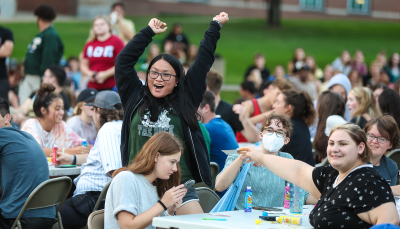 Students enjoying the first week activities