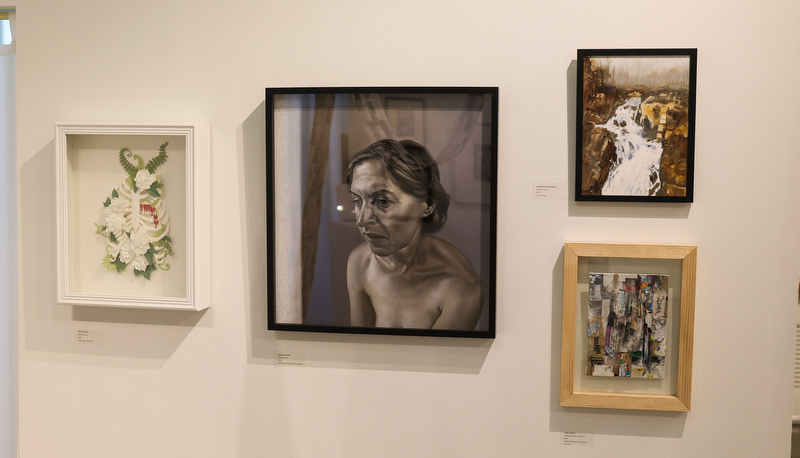 Art on display for a show