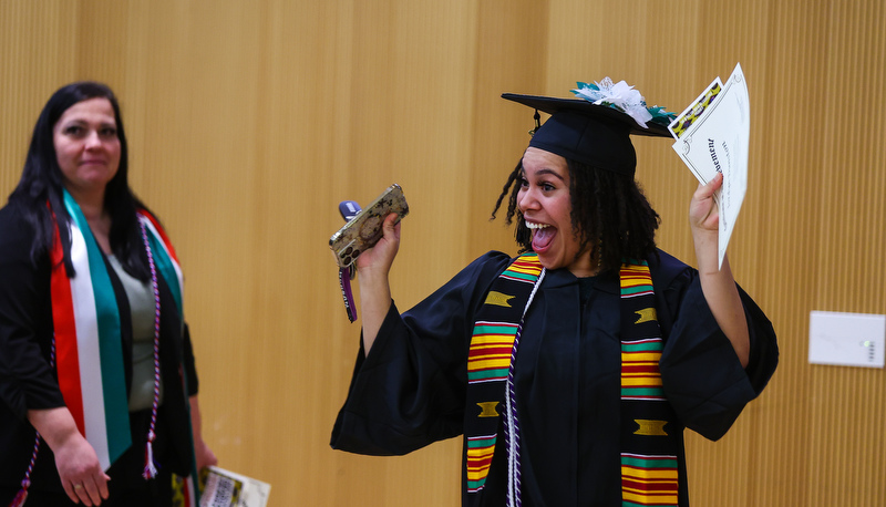 Students particiapte in graduation