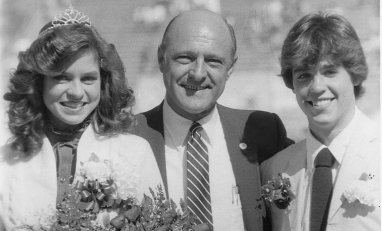 President with the Homecoming Royalty