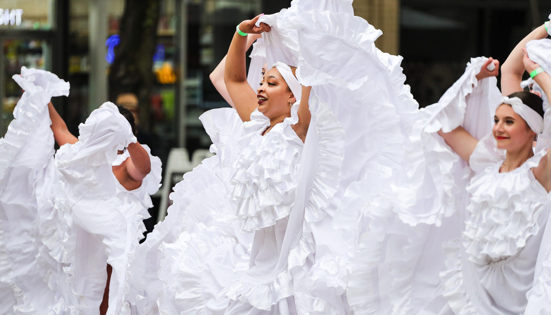 Dance students performing in Pittsburgh