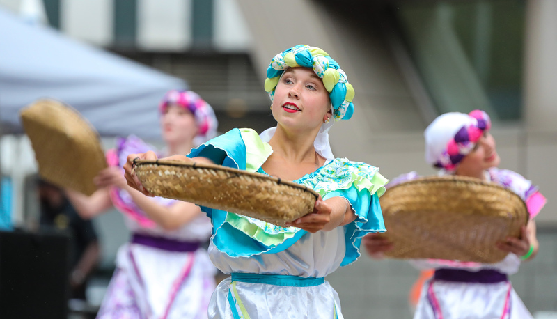 Dance students performing in Pittsburgh