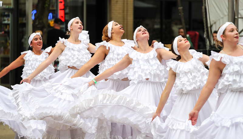 Dance students performing in Pittsburgh