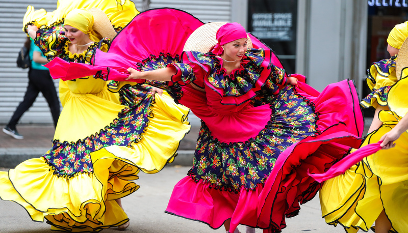 Dance students performing in Pittsburgh