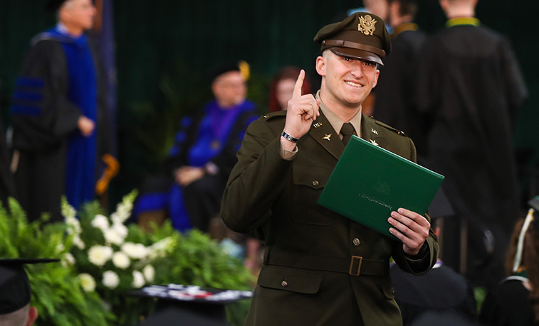 ROTC Cadet at graduation