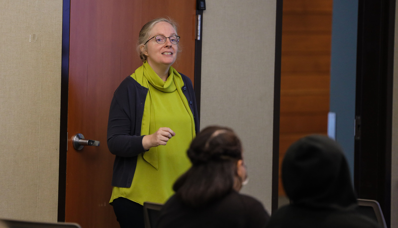 Prospective students visit campus