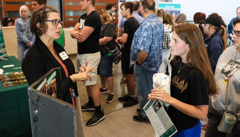 Prospective students visit campus