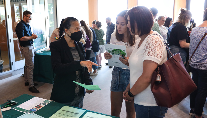 Prospective students visit campus