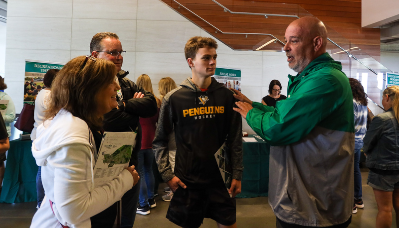 Prospective students visit campus