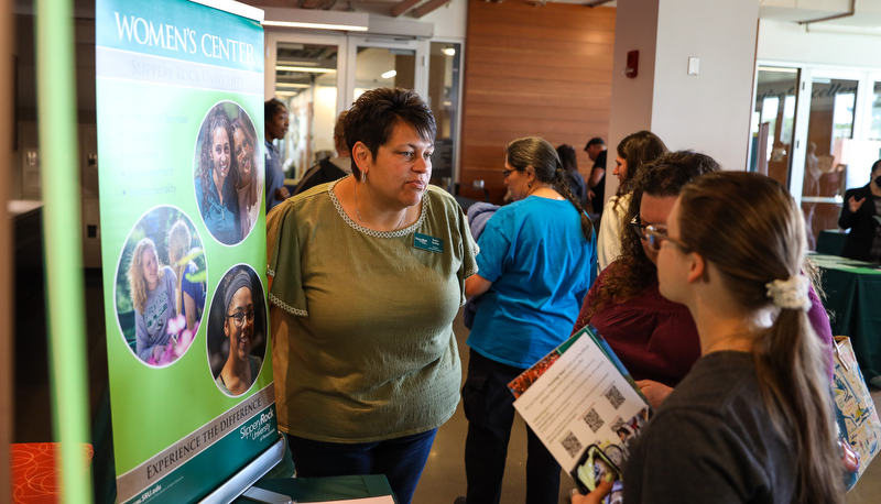 Prospective students visit campus