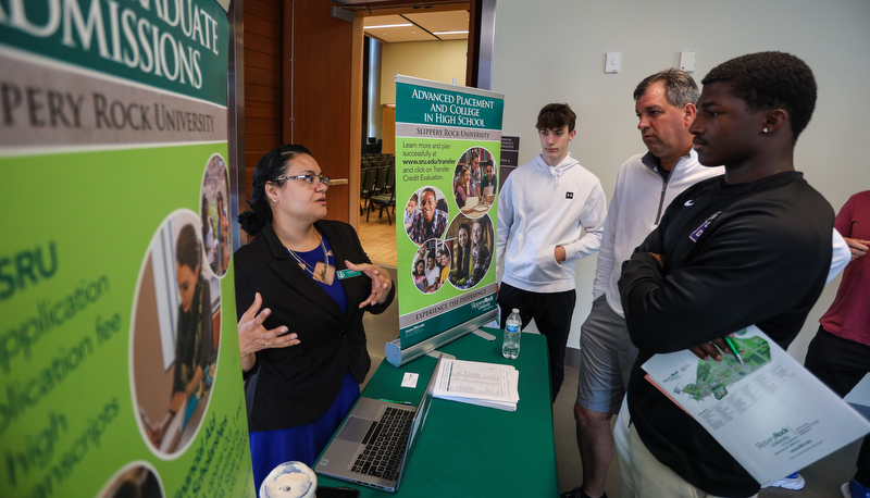 Prospective students visit campus