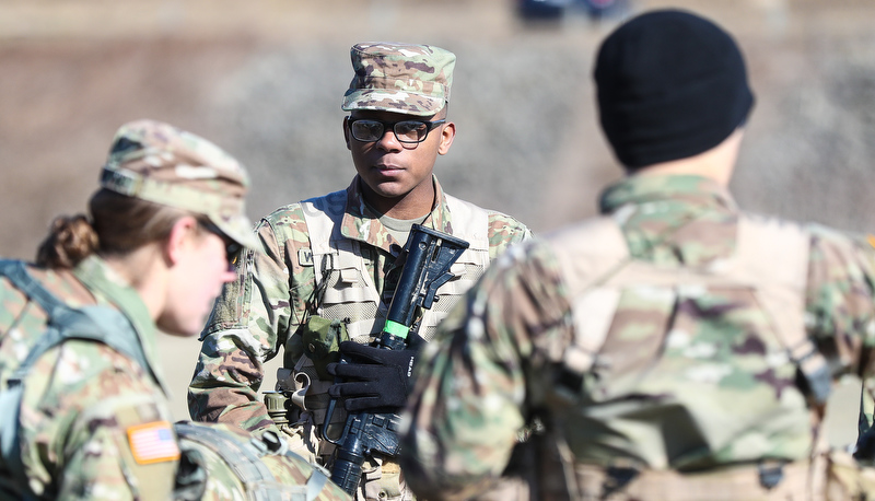 Cadets participate in the Arctic Ranger challenge