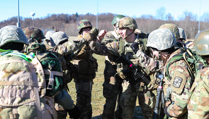 Cadets participate in the Arctic Ranger challenge