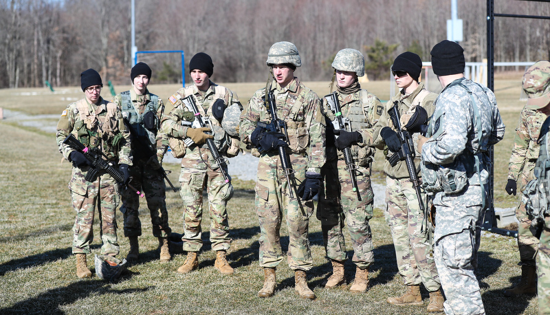 Cadets participate in the Arctic Ranger challenge