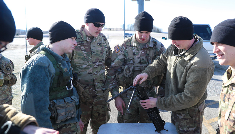 Cadets participate in the Arctic Ranger challenge