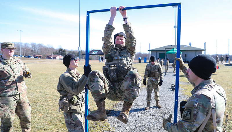 Cadets participate in the Arctic Ranger challenge