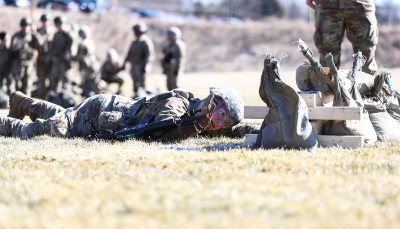 Cadets participate in the Arctic Ranger challenge
