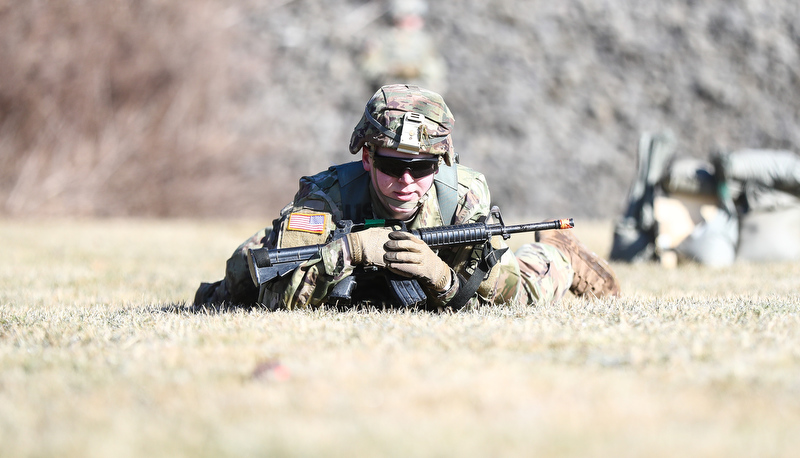 Cadets participate in the Arctic Ranger challenge