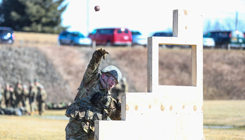 Cadets participate in the Arctic Ranger challenge
