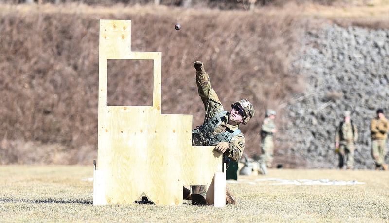 Cadets participate in the Arctic Ranger challenge