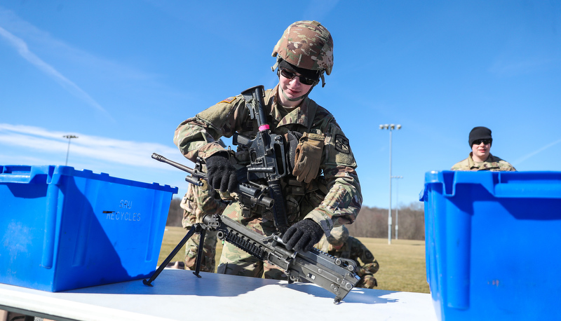 Cadets participate in the Arctic Ranger challenge