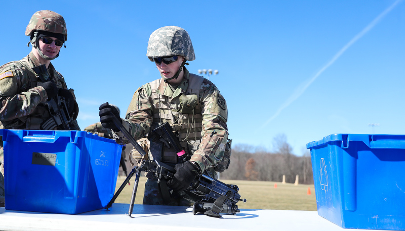 Cadets participate in the Arctic Ranger challenge