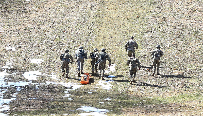 Cadets participate in the Arctic Ranger challenge