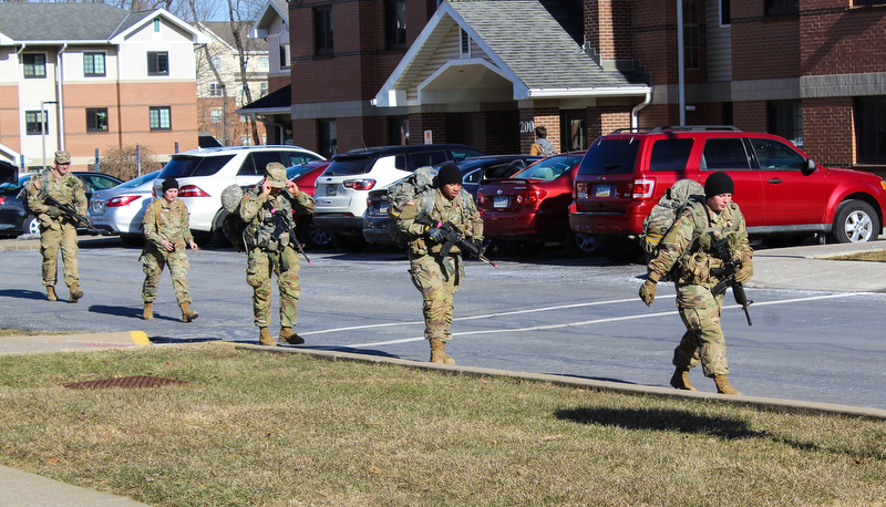 Cadets participate in the Arctic Ranger challenge