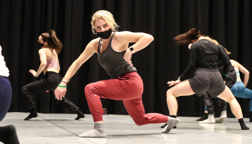 Students dancing at the conference