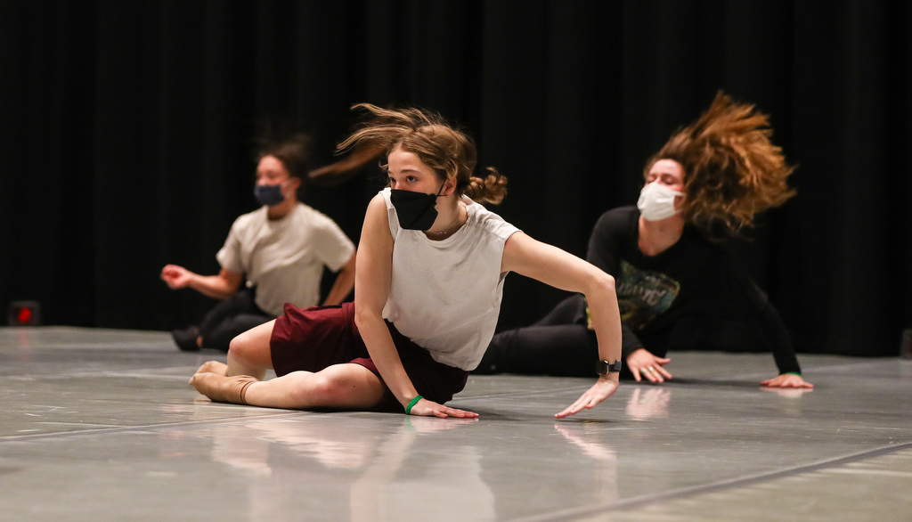 Students dancing at the conference