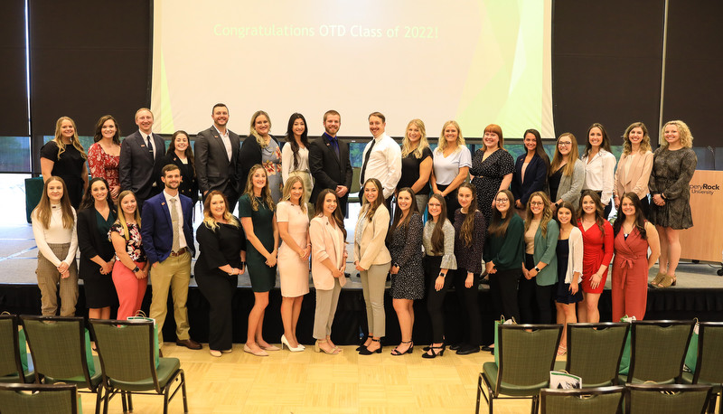 OTD Graduates receiving their pins