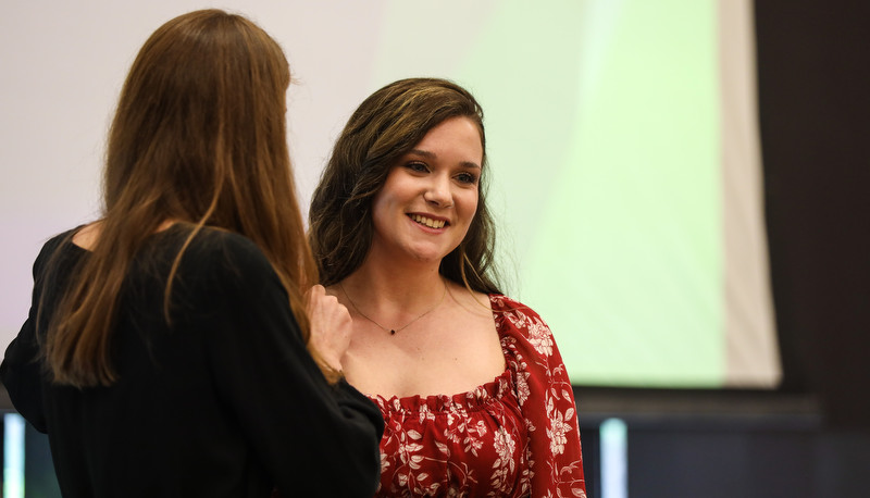 OTD Graduates receiving their pins