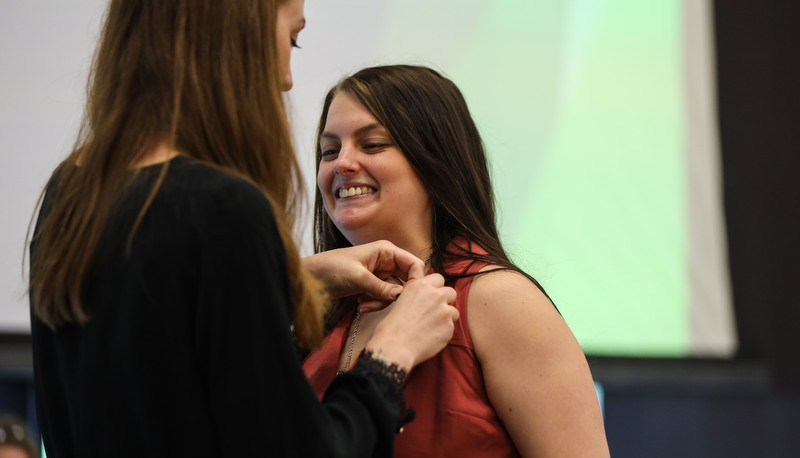 OTD Graduates receiving their pins