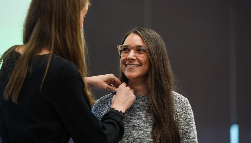 OTD Graduates receiving their pins