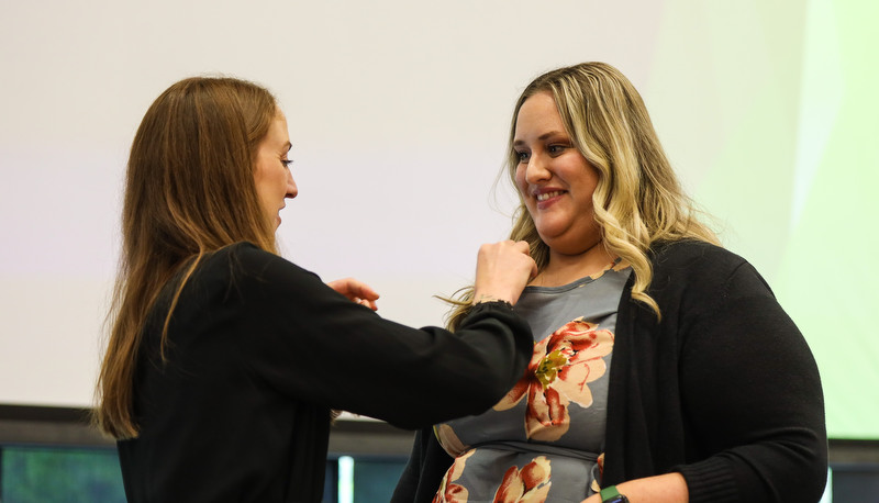 OTD Graduates receiving their pins