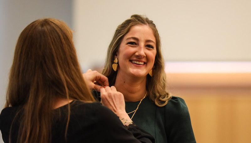 OTD Graduates receiving their pins