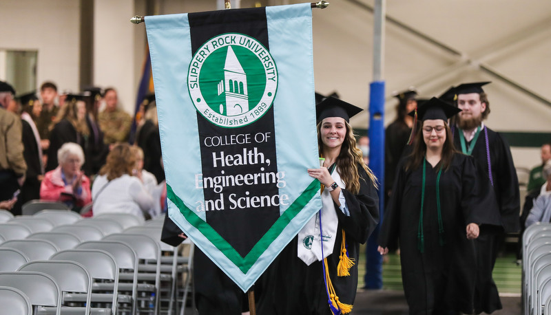 Students celebrating graduation