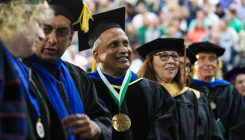 Students celebrating graduation