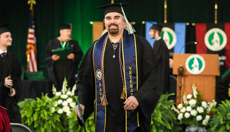 Students celebrating graduation