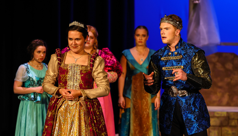 Actors perfoming on stage