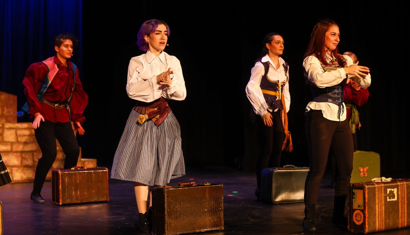 Actors perfoming on stage