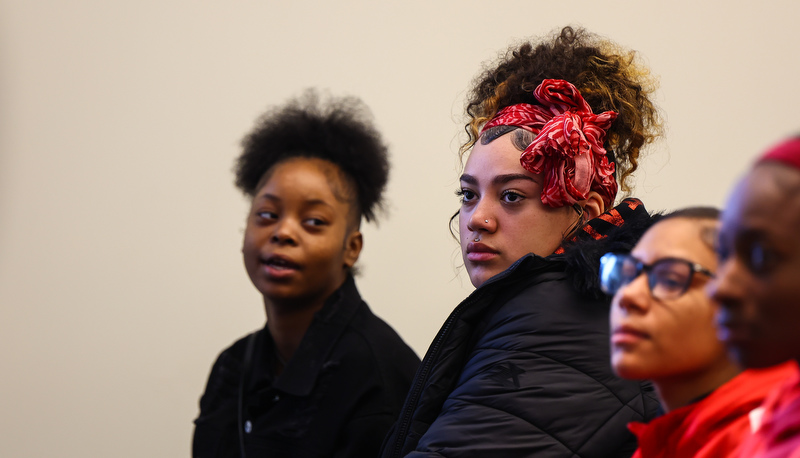 Students visiting campus
