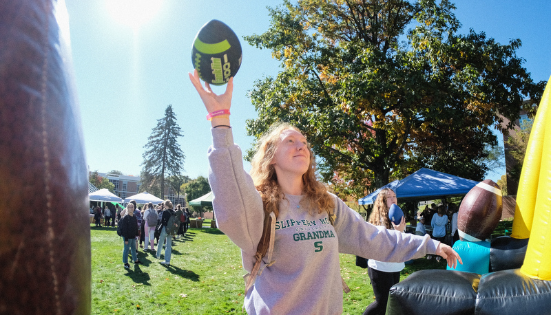 Students in the quad