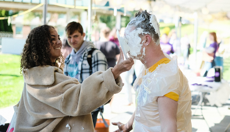 Students in the quad