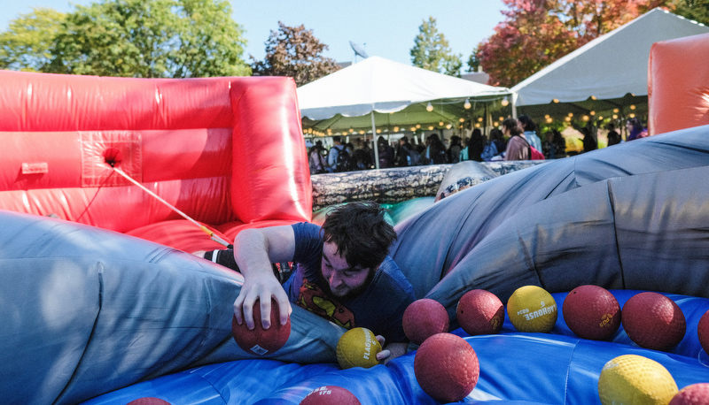 Students in the quad