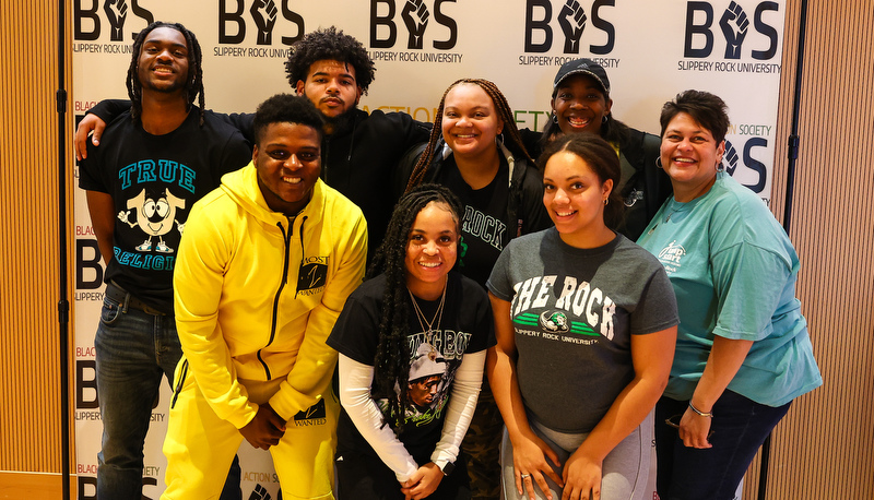 Students celebrating the BAS 50th aniversary