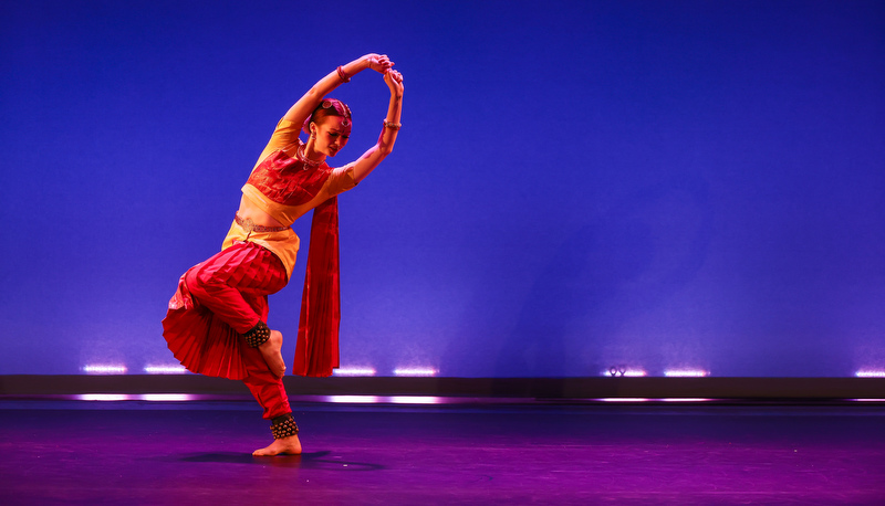 Dance students performing in the concert