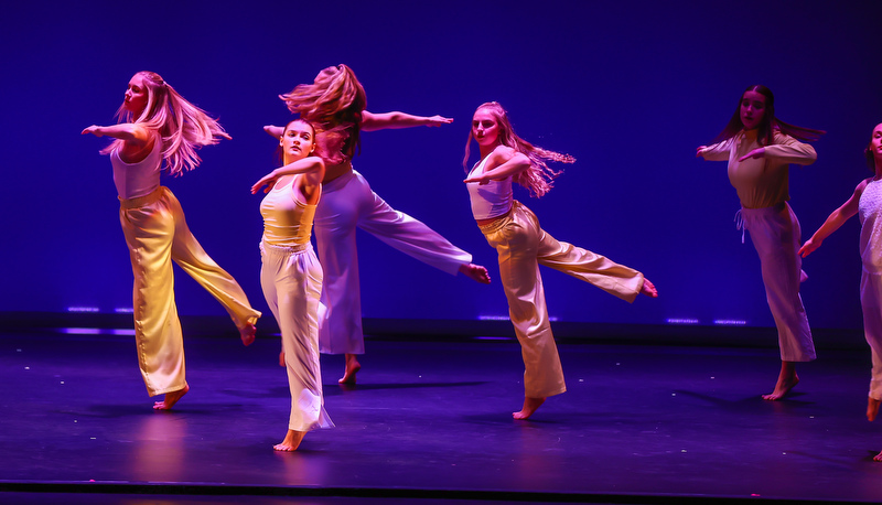 Dance students performing in the concert