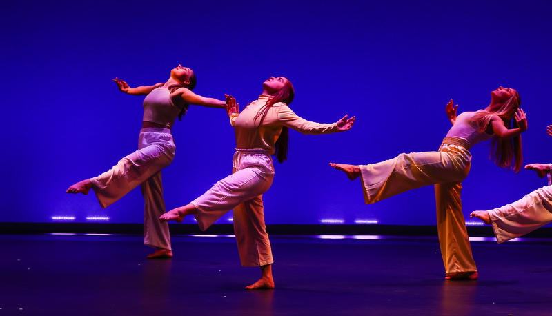 Dance students performing in the concert