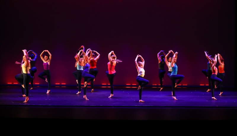 Dance students performing in the concert